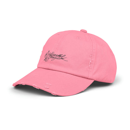 Beautiful Roses Unisex Distressed Cap