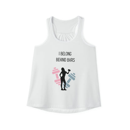 “I belong behind bars” Women's Fitness Tank Top