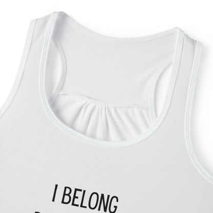 “I belong behind bars” Women's Fitness Tank Top