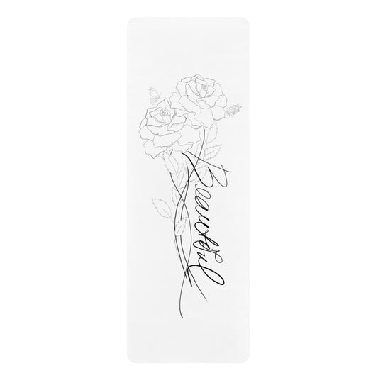 Beautiful Roses Rubber Yoga Mat